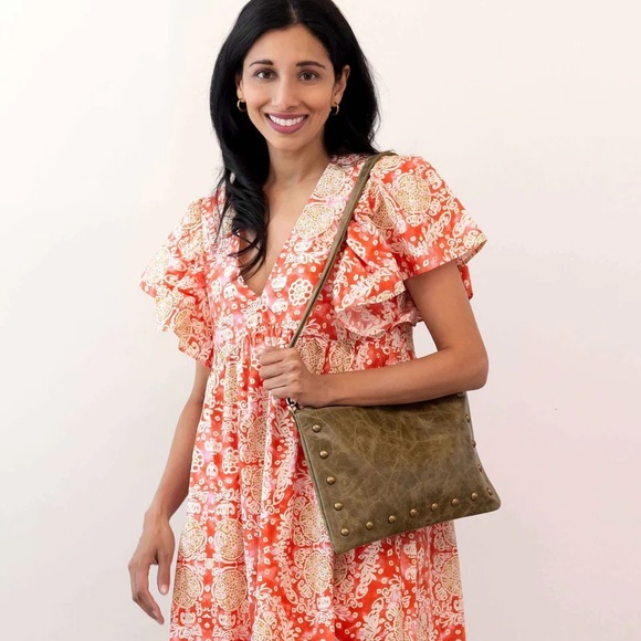 Anthropologie ⚜️ Maeve Printed Flutter-Sleeve Babydoll Dress - Picture 12 of 12